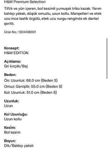 H&M tiftik kazak - Görsel 6