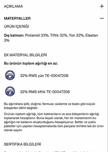 H&M tiftik kazak - Görsel 7