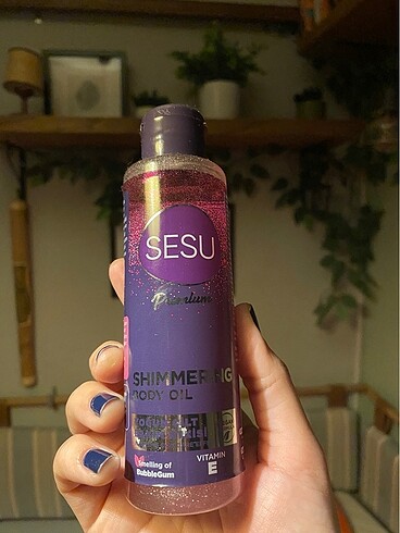 Sesu simli cilt bakım yağı