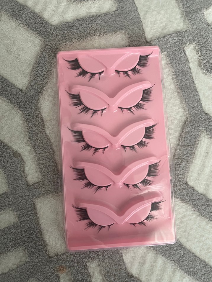 Pembe 5 Çift Takma Kirpik - Görsel 2