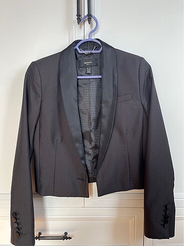 Mango SİYAH CROP BLAZER CEKET - MANGO