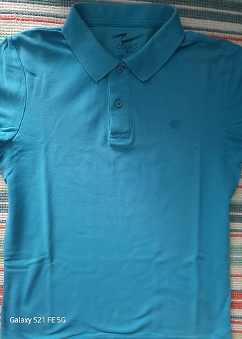 Colın's Basıc Mavi Düğmeli Erkek Polo Tişört - Görsel 2