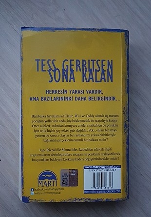 kitap sona kalan