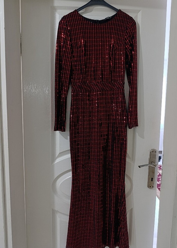 Payetli balık modeli abiye - Görsel 2