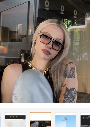 Şeffaf Siyah Kadın Gözlüğü - Görsel 2