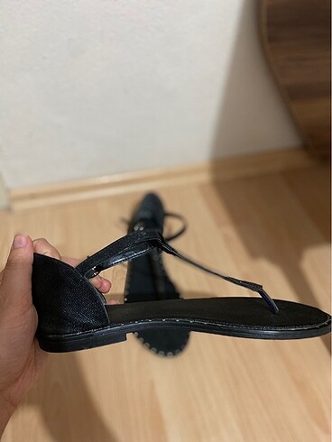 40 Beden Siyah sandalet