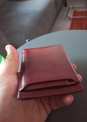 Koyu Kırmızı Erkek Cüzdanı Kemal Tanca sıfır deri  - Görsel 8