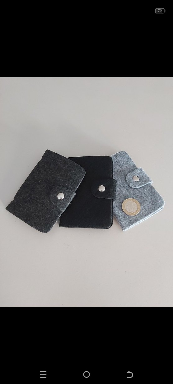 Nakışlı Gri Erkek Cüzdanı - Görsel 3