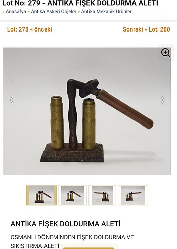 Renkli antika severler barut tak açma antika - Görsel 8