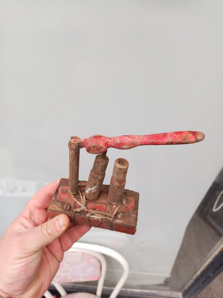 Renkli antika severler barut tak açma antika - Görsel 3