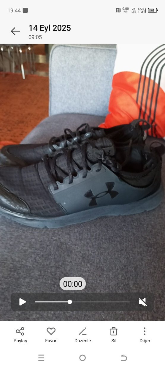 Gri Bağcıklı Basketbol Ayakkabısı 45 no  - Görsel 2