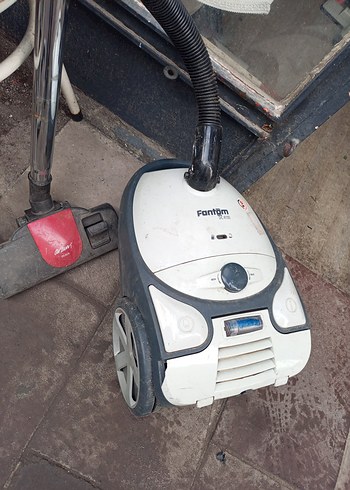 Fantom Beyaz Gri Elektrikli Süpürge torbalı makina - Görsel 2
