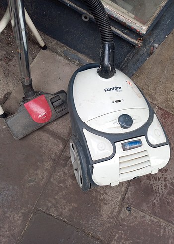 Fantom Beyaz Gri Elektrikli Süpürge torbalı makina - Görsel 4