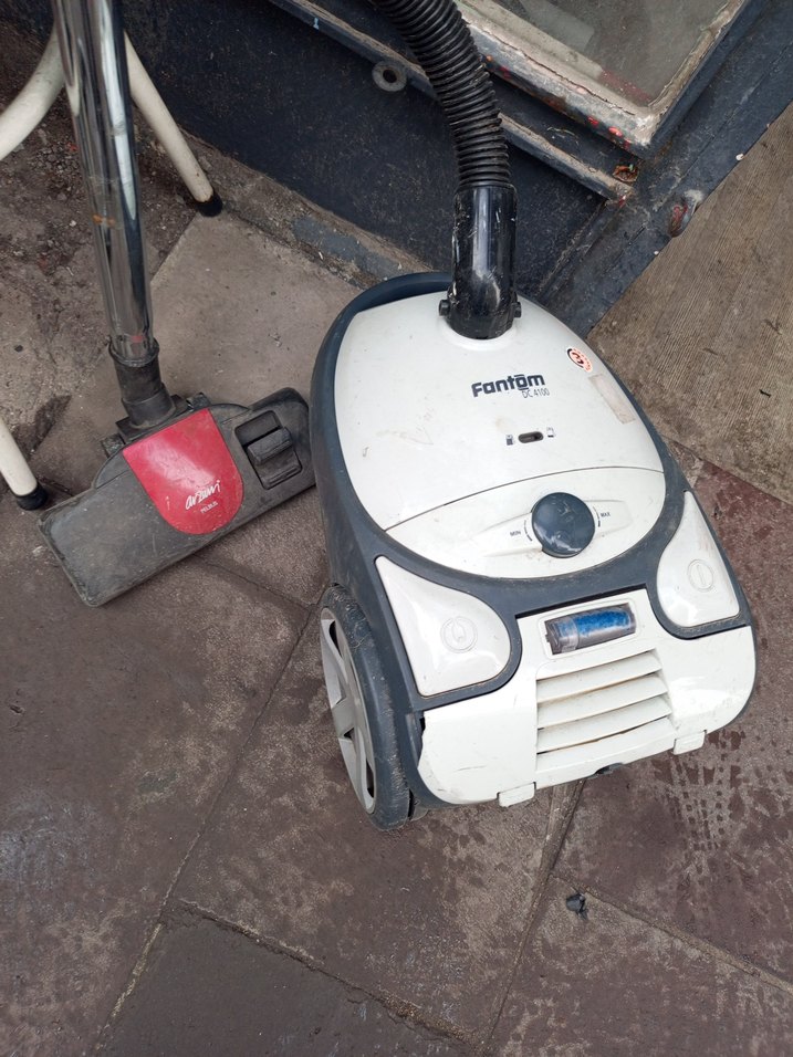 Fantom Beyaz Gri Elektrikli Süpürge torbalı makina - Görsel 4