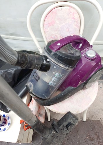 Mor ve Gri Toz Torbalı Elektrikli Süpürge kıng marka - Görsel 6