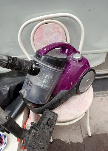 Mor ve Gri Toz Torbalı Elektrikli Süpürge kıng marka - Görsel 2