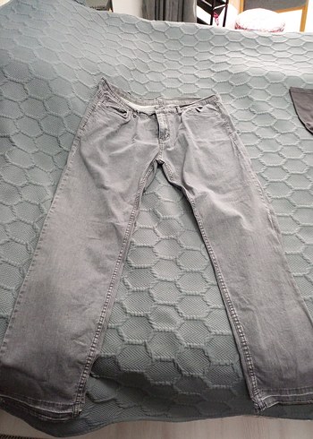 Gri Denim Erkek Pantolon 120 kgye kadar olur - Görsel 8