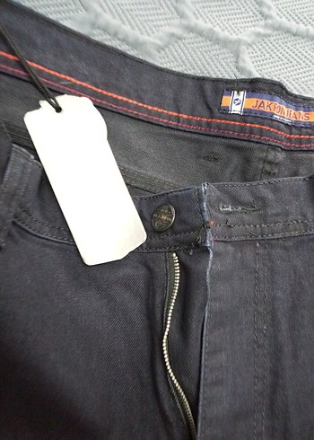 Gri Erkek Denim Pantolon, Regular Fit, Kemerli 118 kg olur sıfır - Görsel 7