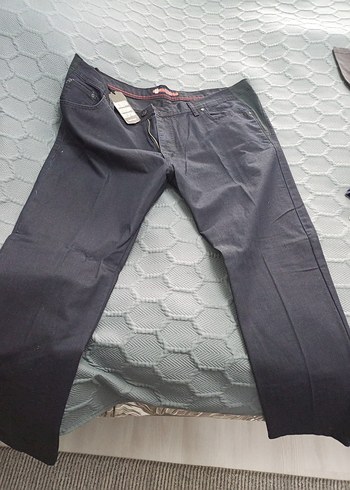 Gri Erkek Denim Pantolon, Regular Fit, Kemerli 118 kg olur sıfır - Görsel 3