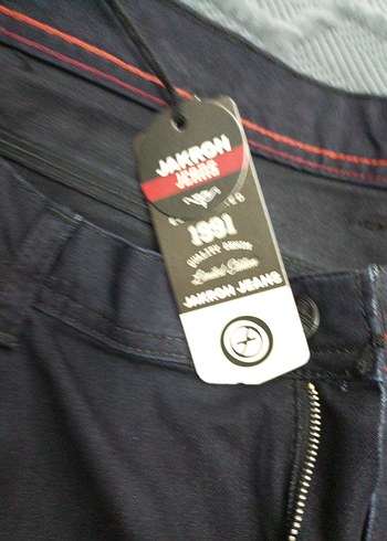 Gri Erkek Denim Pantolon, Regular Fit, Kemerli 118 kg olur sıfır - Görsel 6