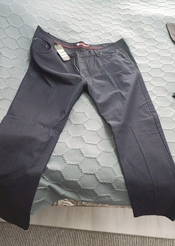 Gri Erkek Denim Pantolon, Regular Fit, Kemerli 118 kg olur sıfır - Görsel 2
