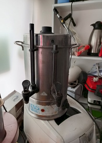 Gri Metal Çay Makinesi 48 bardaklık - Görsel 2