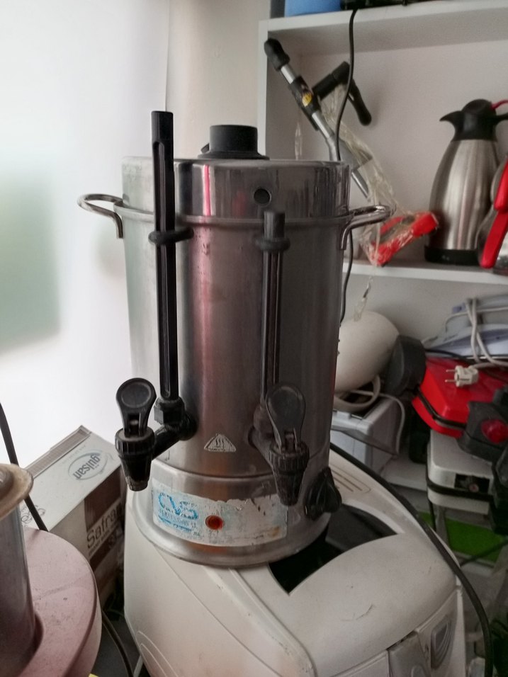 Gri Metal Çay Makinesi 48 bardaklık - Görsel 2