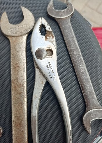 Çok Amaçlı Kırmızı ve Gri El Aletleri Seti full Alman malı - Görsel 6