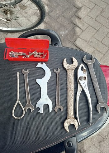 Çok Amaçlı Kırmızı ve Gri El Aletleri Seti full Alman malı - Görsel 3