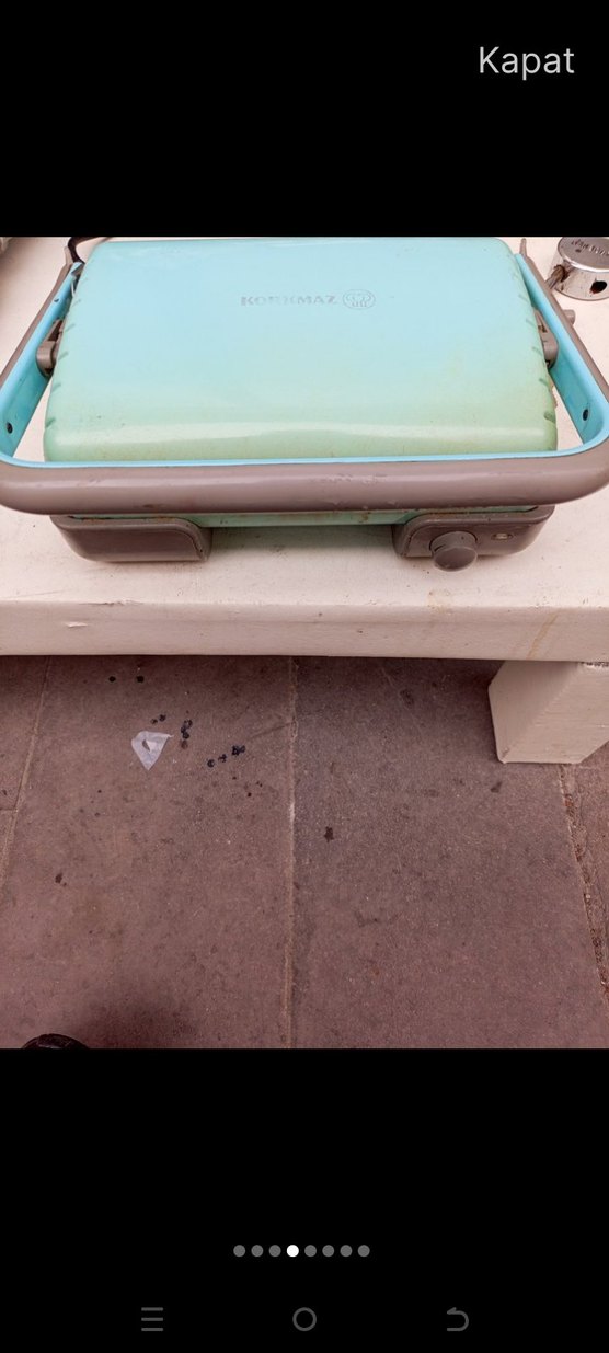 Turkuaz Renkli Pastel Tost Makinesi KORKMAZZ - Görsel 2