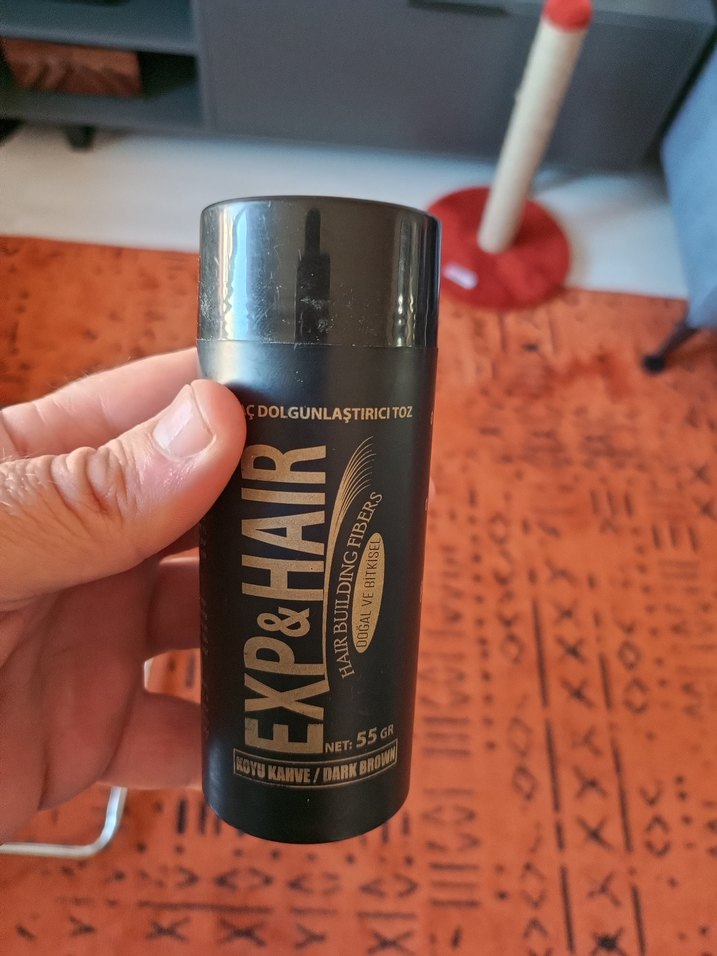 Erkek Saç Dolgunlaştırıcı Toz - Koyu Kahve - Görsel 4