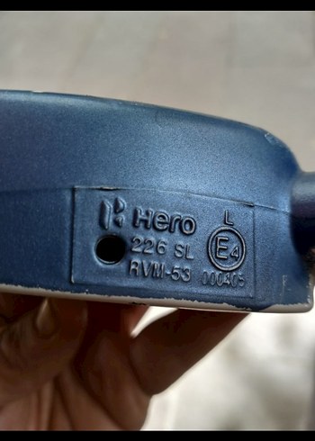 Erkek Motosiklet Yan Ayna Mavi Plastik - Görsel 3