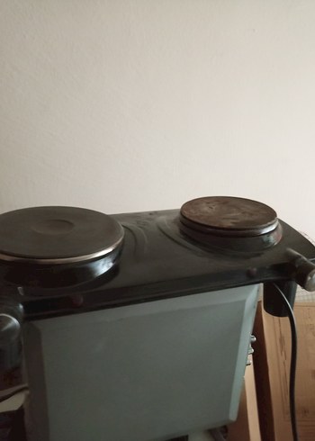 Siyah Gri Elektrikli Ocak