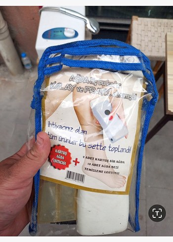 Mavi Fermuarlı Sıcaklık Ayarlayıcı Çanta ağda - Görsel 3