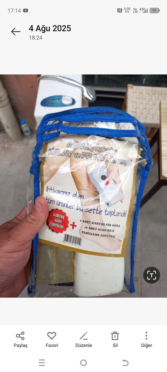 Mavi Fermuarlı Sıcaklık Ayarlayıcı Çanta ağda - Görsel 3