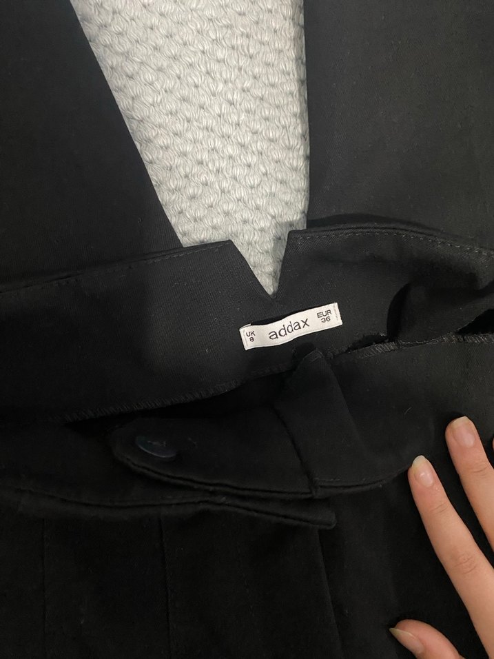 Kadın Siyah Kumaş Pantolon - Görsel 2