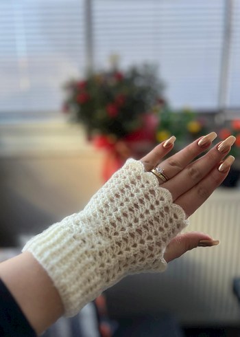Örgü Kadın Eldiven - Görsel 3