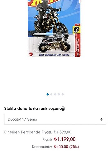 HOT WHEELS DUCATI SCRAMBLER
