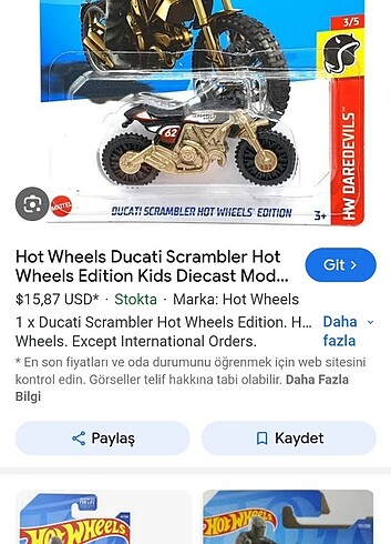HOT WHEELS DUCATI SCRAMBLER 
