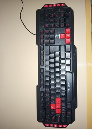 HYTECH Kırmızı Detaylı Siyah Oyun Klavyesi - Görsel 7