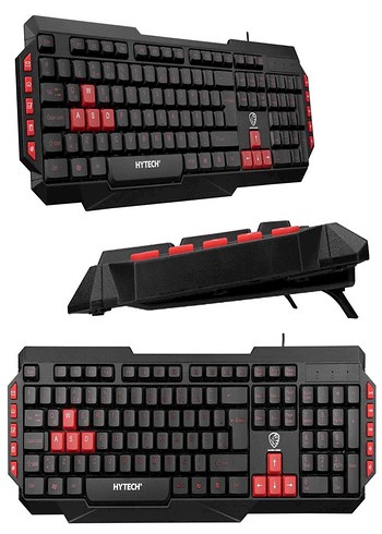 HYTECH Kırmızı Detaylı Siyah Oyun Klavyesi - Görsel 2