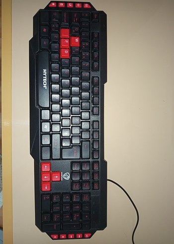 HYTECH Kırmızı Detaylı Siyah Oyun Klavyesi - Görsel 9