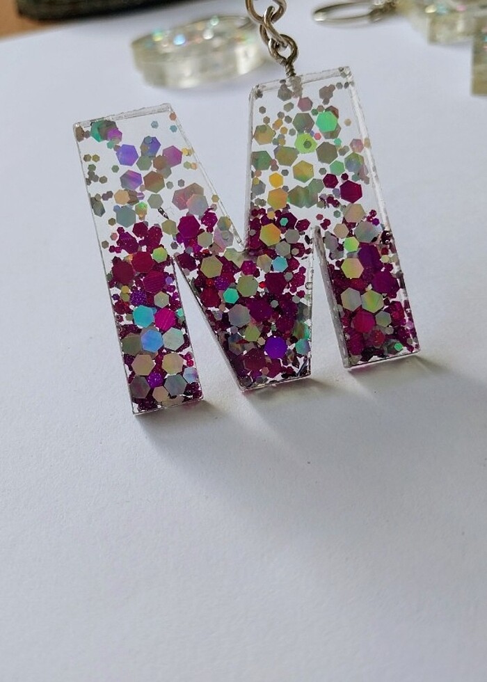 Epoksi harf anahtarlık - Görsel 3