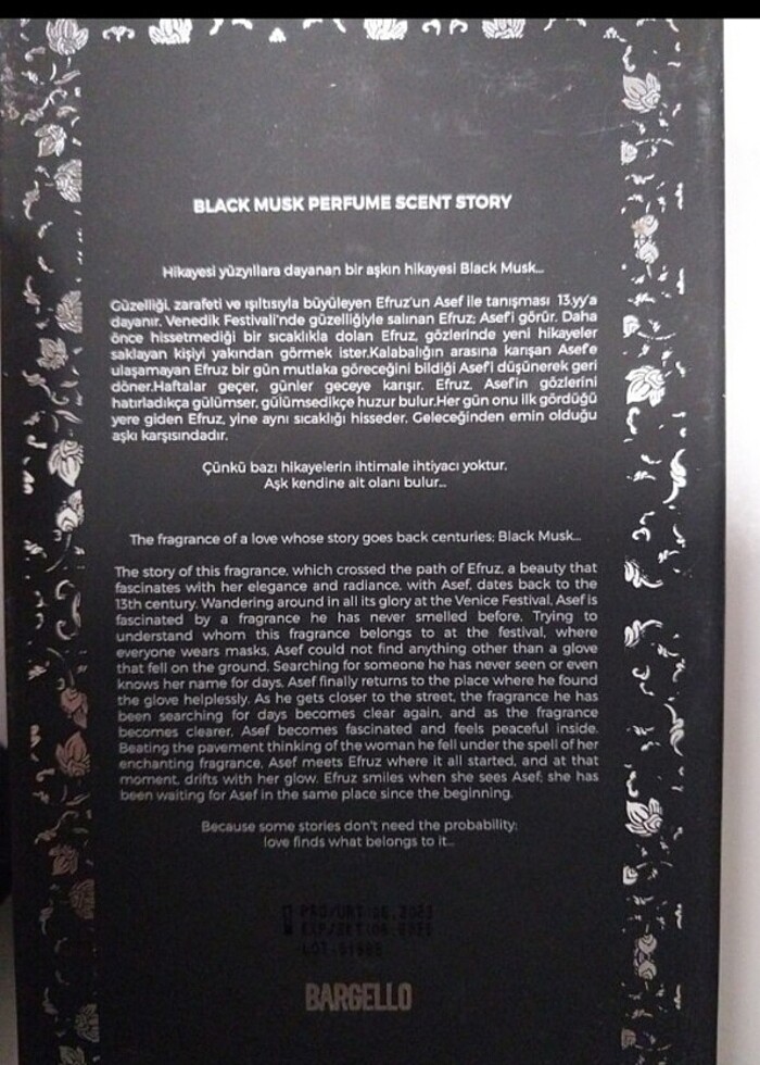 Black musk bargello kadın parfümü - Görsel 4