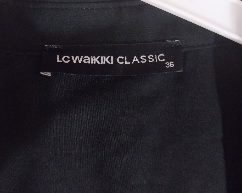 Kadın Siyah Kısa Kollu Gömlek - Görsel 3