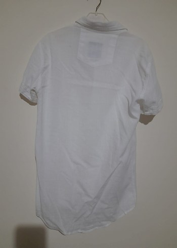 Kadın Beyaz Kısa Kollu Gömlek - Görsel 2