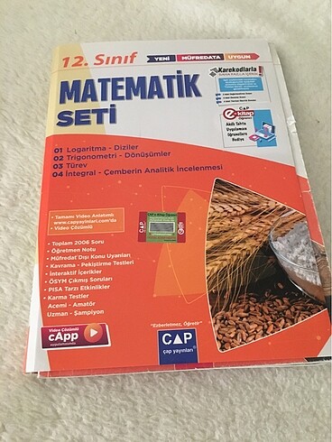 Çap yayınları 12.sınıf Matematik Seti