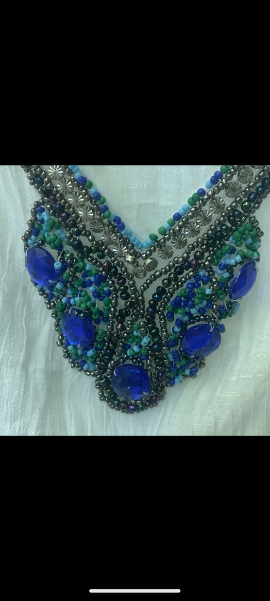 Boncuk İşlemeli Zara marka plaj elbisesi - Görsel 3