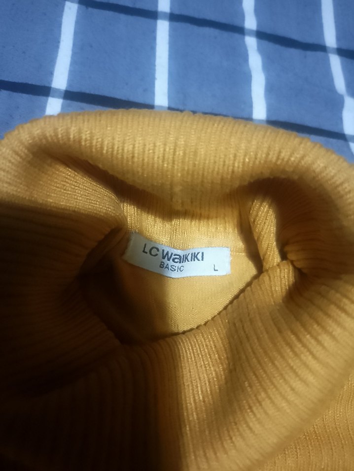 Kadın Boğazlı Triko Kazak - Görsel 2