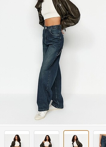 Lacivert baggy jeans